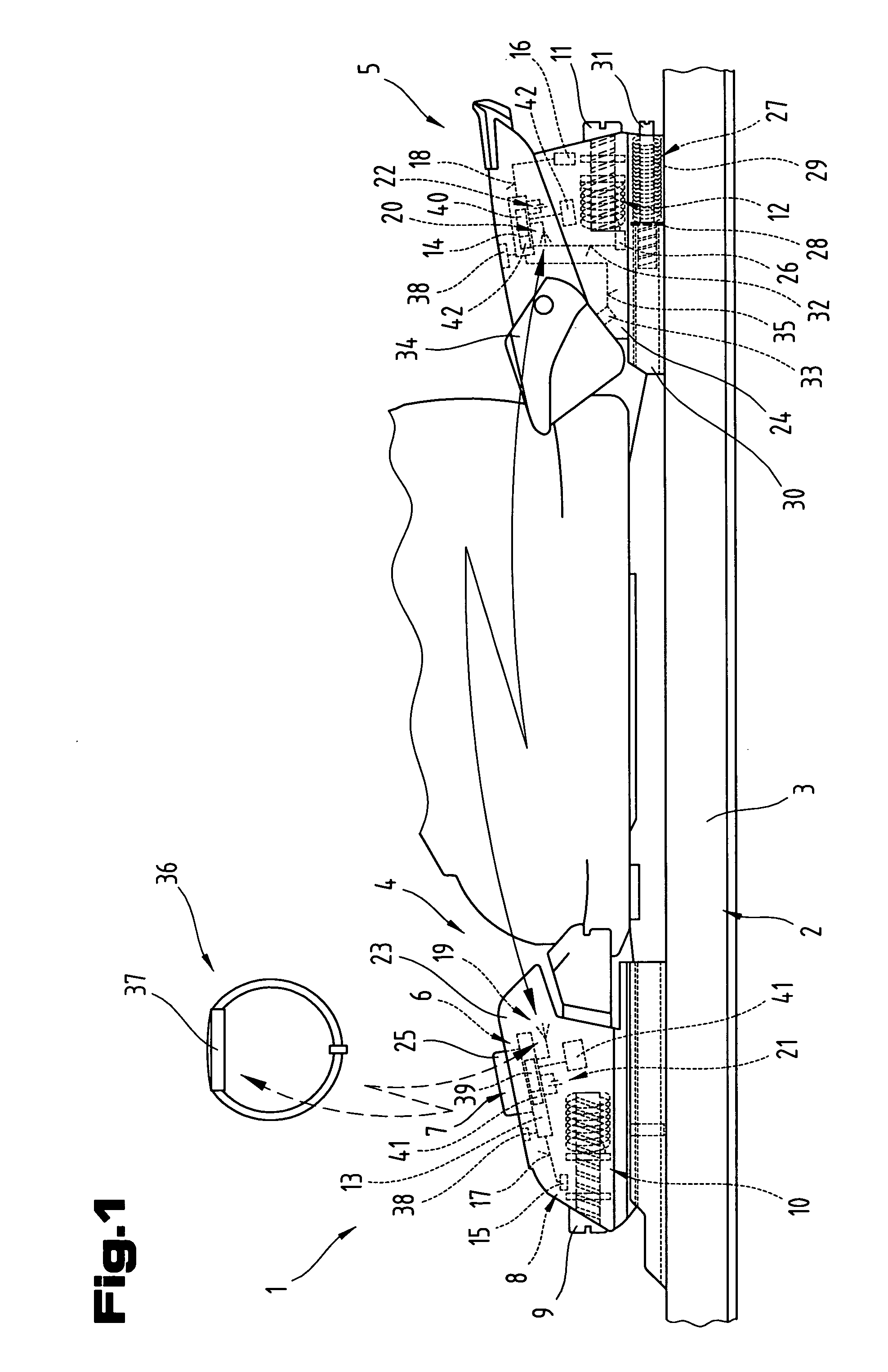 Safety ski binding incorporating a toe and a heel binding and an electronic circuit arrangement