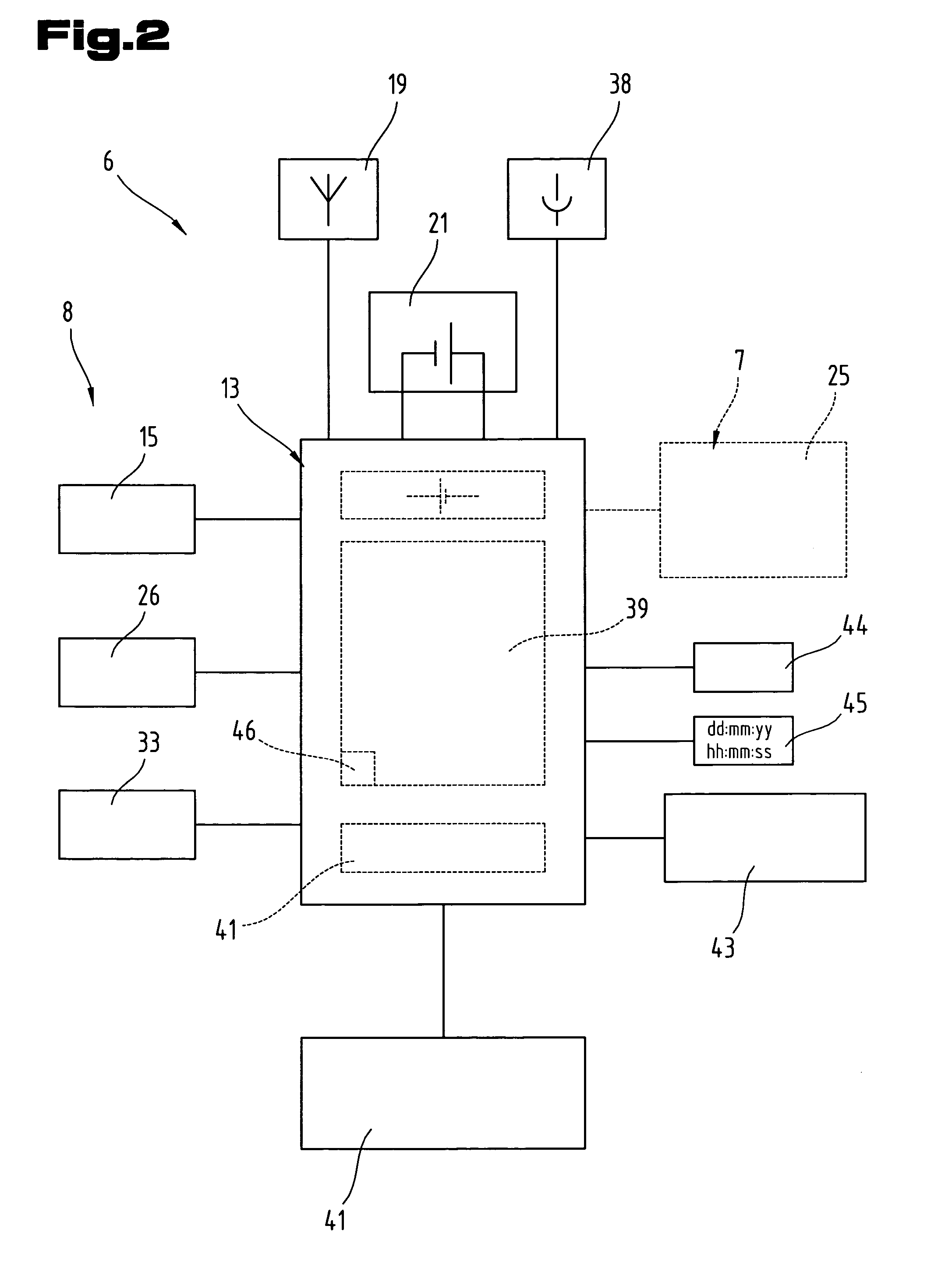 Safety ski binding incorporating a toe and a heel binding and an electronic circuit arrangement