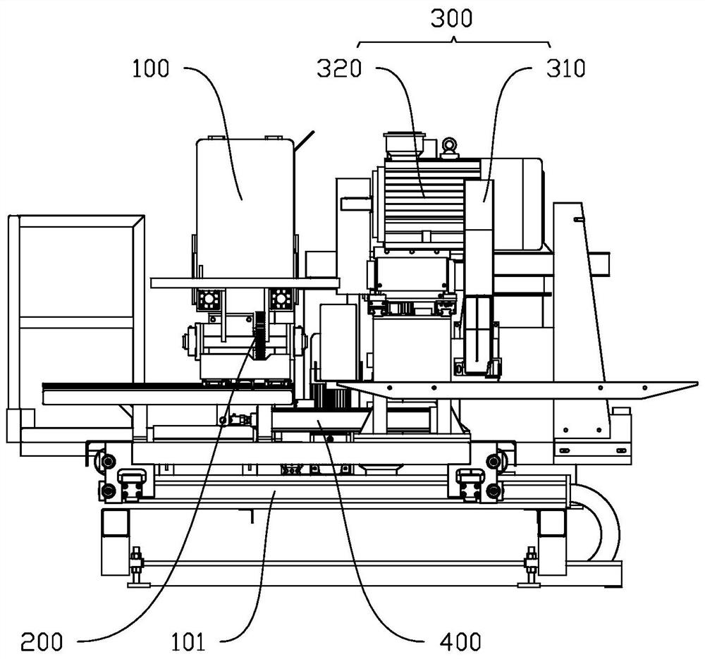 Sampling mechanism for traction sawing system