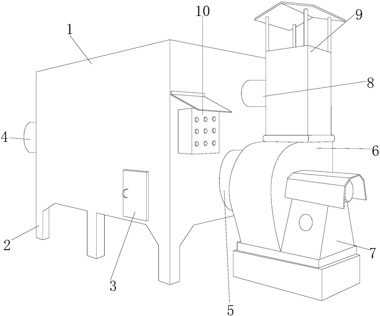 Smoke filtration equipment for petroleum refining process