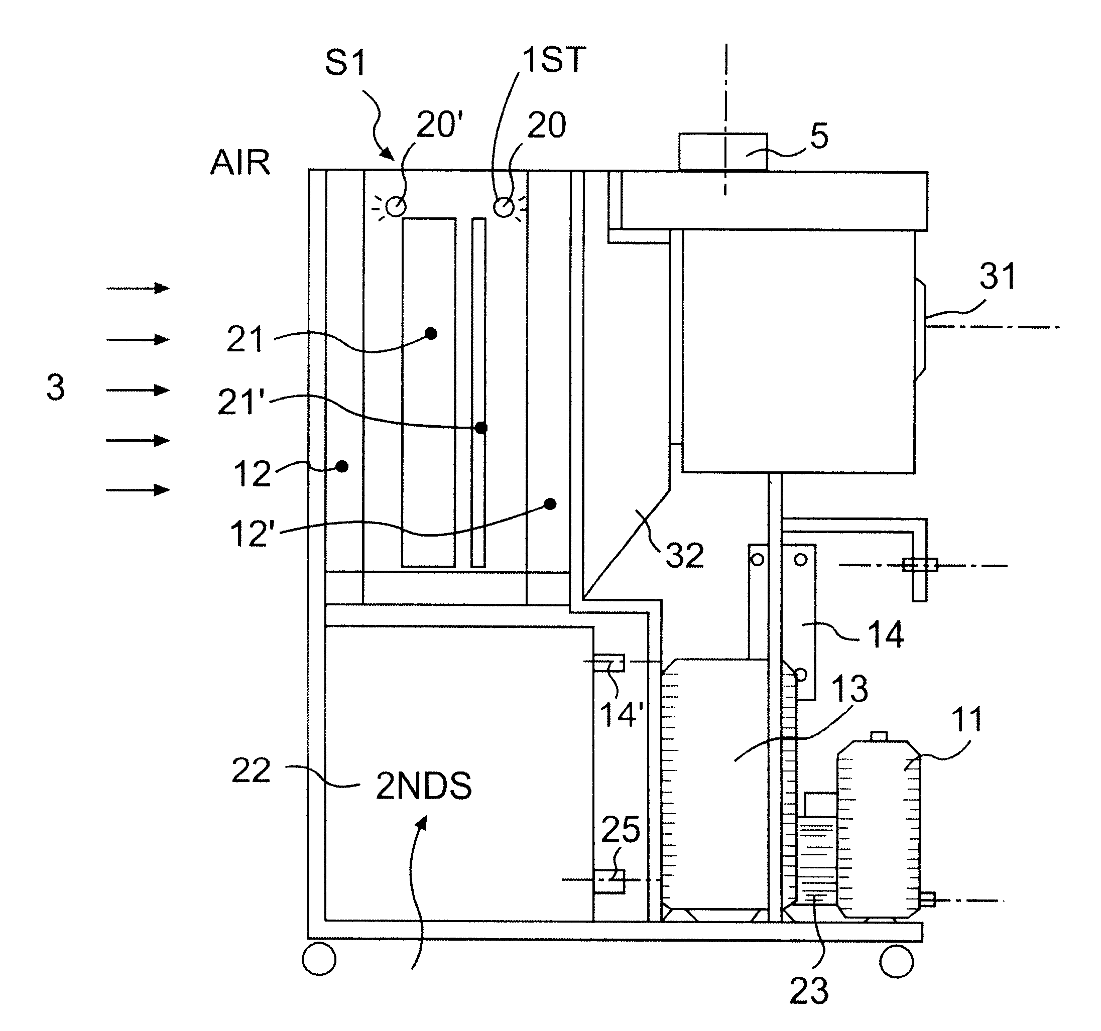 Universal equipment for the cooling fluid regeneration in heat exchange circuits