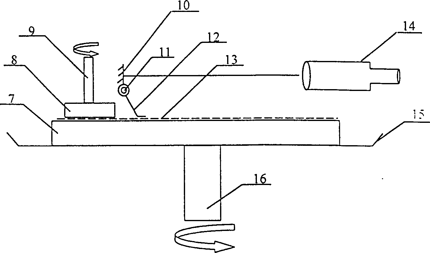 Measurer for thickness of float polished liquid film