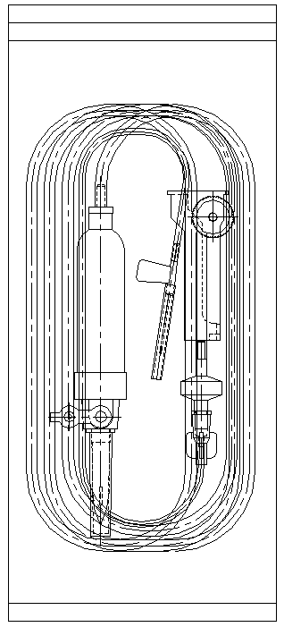 Automatic winding and bagging machine for infusion set and working method thereof