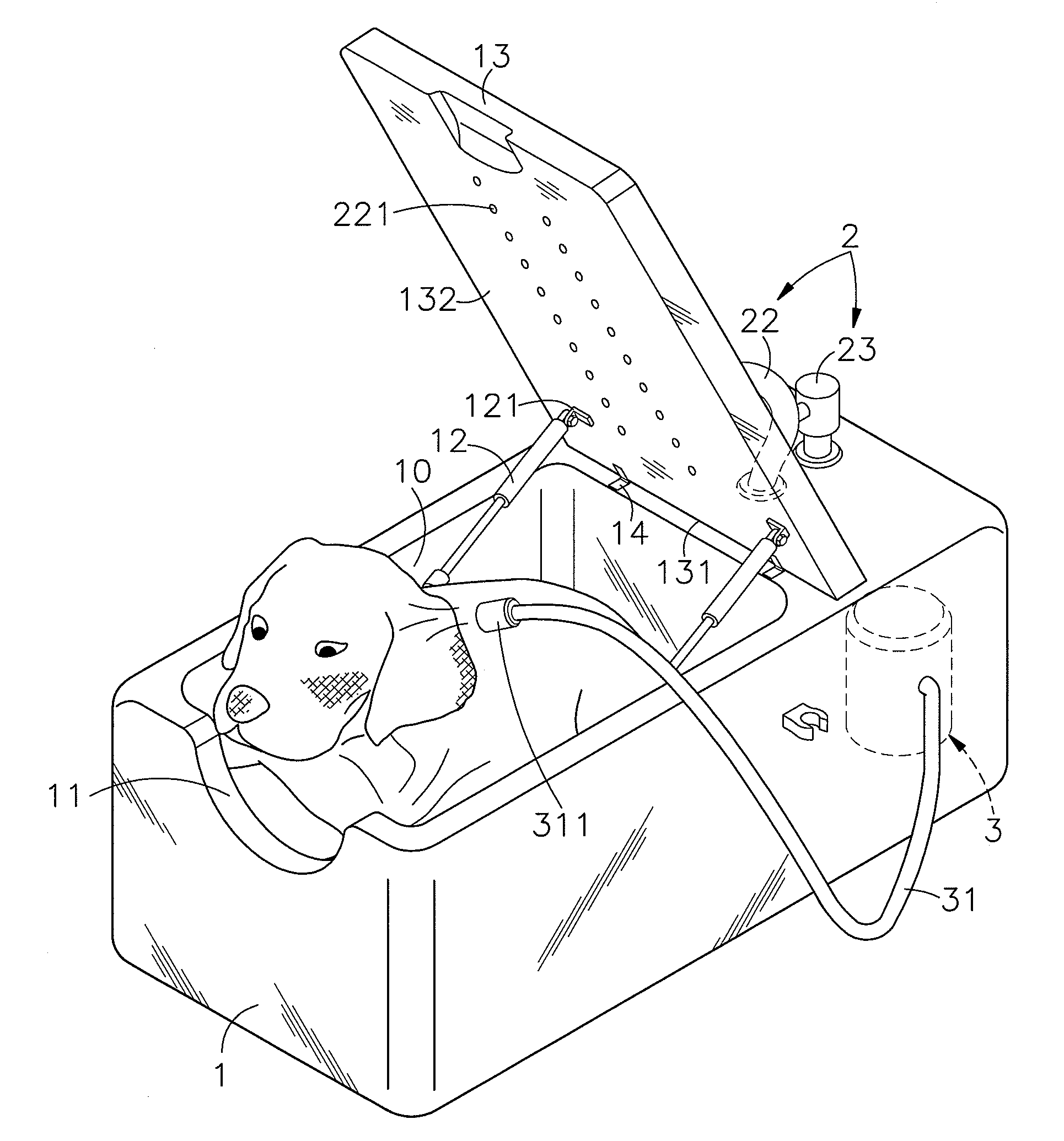 Pet bathtub