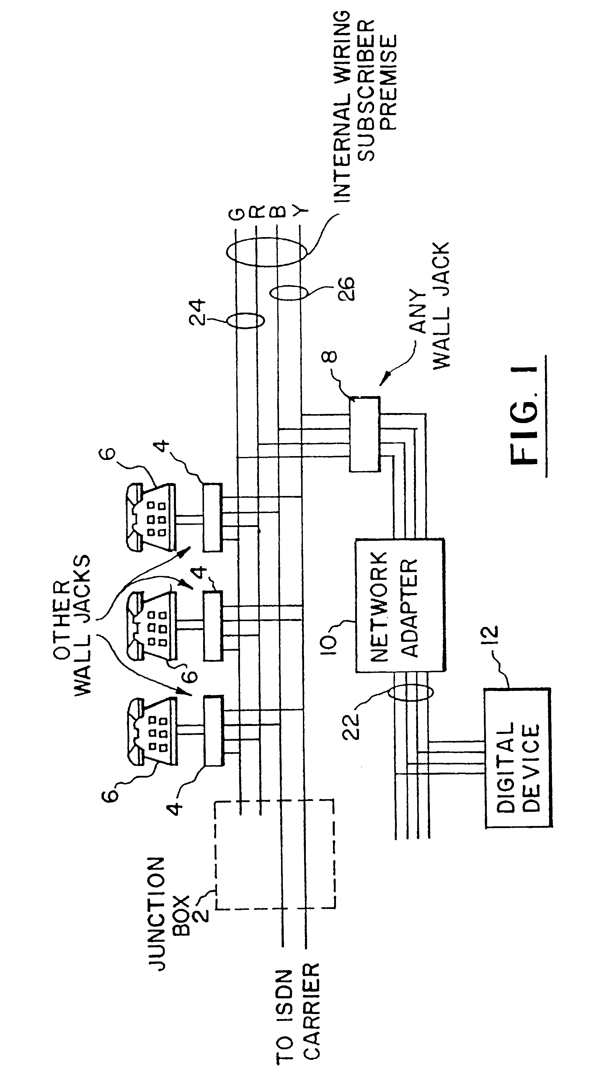 Methods for performing intelligent network services with an ISDN network terminator located at a subscriber's premise