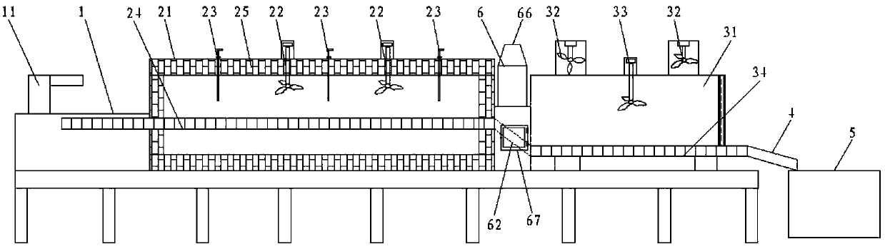 Thermal treatment device for metal