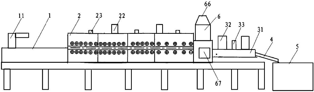 Thermal treatment device for metal