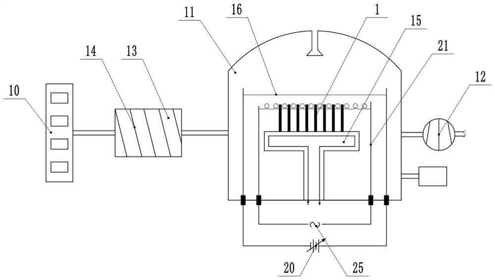 Method for improving diamond coating deposition efficiency of hot filament CVD (chemical vapor deposition) based on magnetic confinement