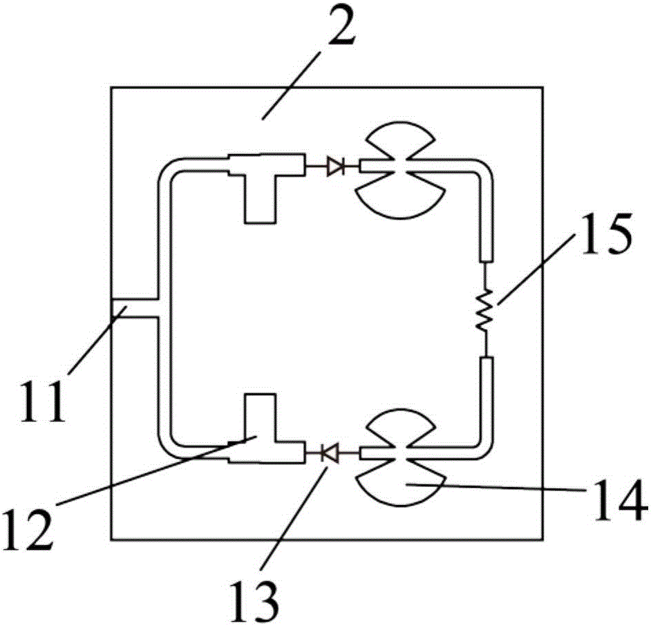 WiFi-frequency-band-based rectification antenna with harmonic wave suppression