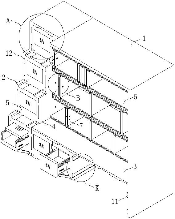 Portable sample display device and use method thereof