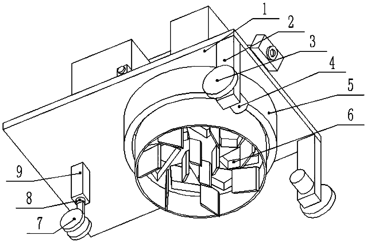 A floor cleaning device for decoration