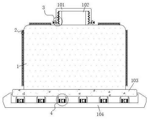 Leak-proof and shock-absorbing aluminum alloy truck fuel tank