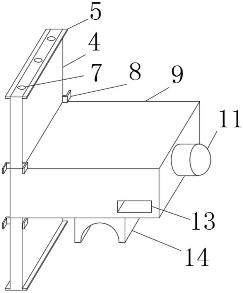 A plastic granulator discharge equipment with an anti-clogging structure