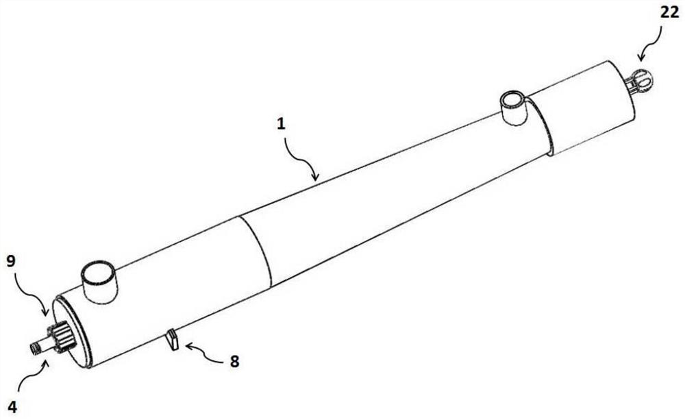 Hydro-cyclone with flow channel screw pitch adjustable