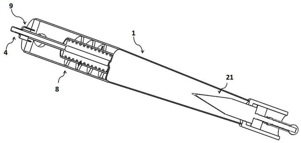 Hydro-cyclone with flow channel screw pitch adjustable