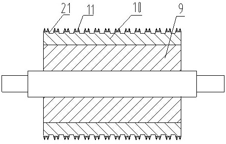 A special rolling device for eucommia bark