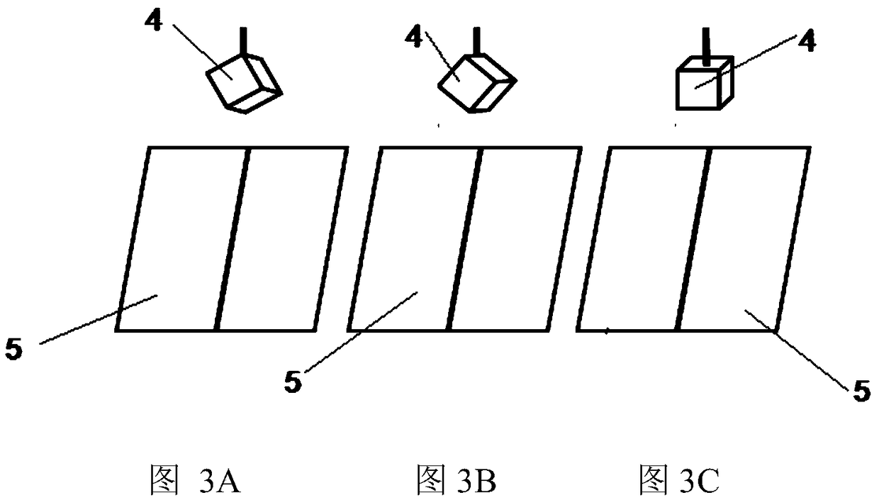 Testing apparatus for determining rockfall recovery coefficient by considering contact relation and testing method