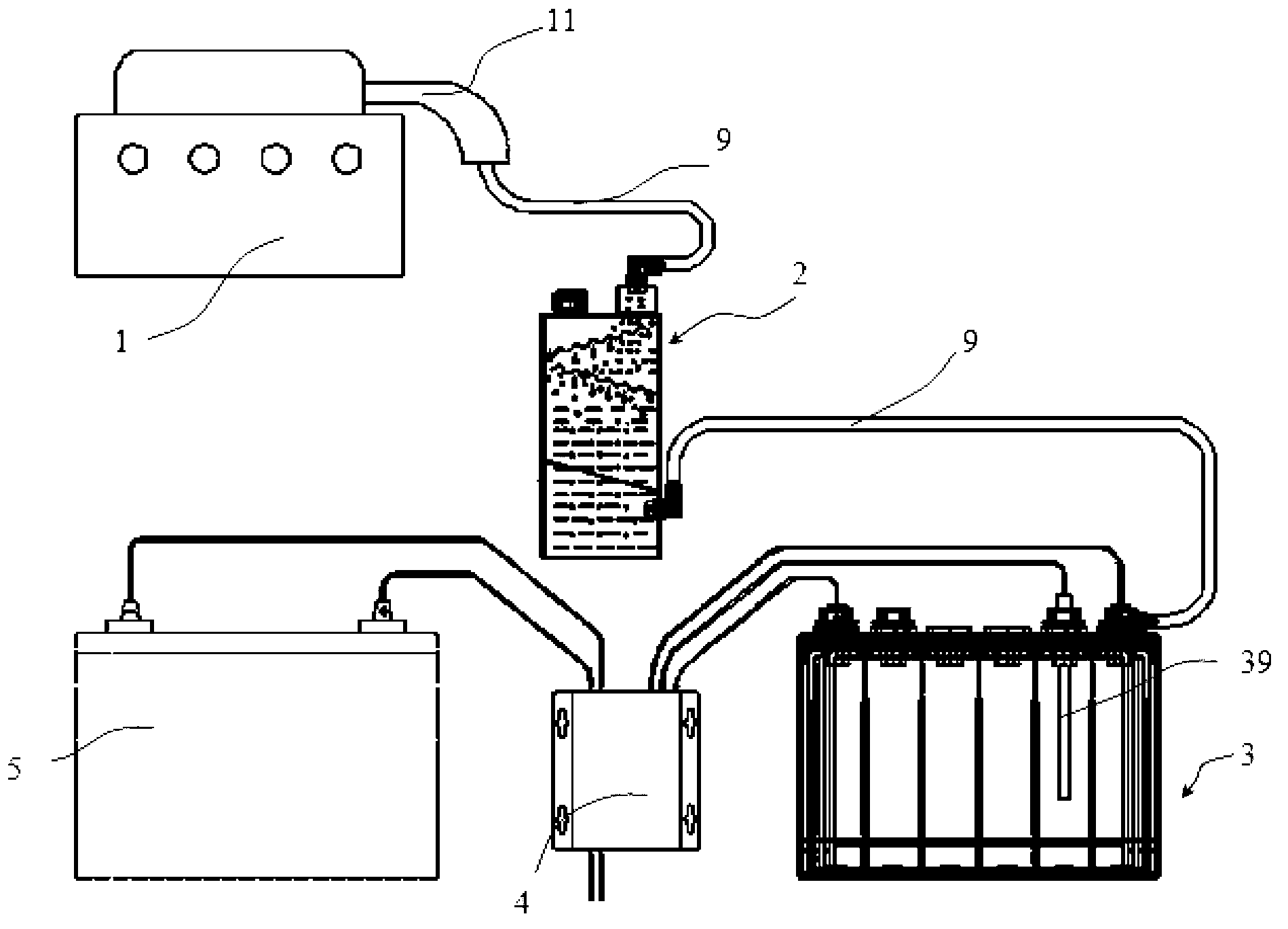 Oxy-hydrogen hybrid power device