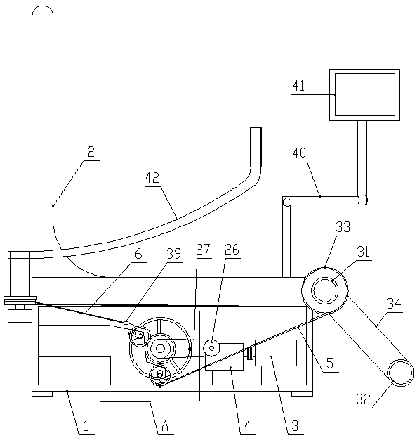 Body-building method of upper and lower limbs combination type indoor fitness equipment