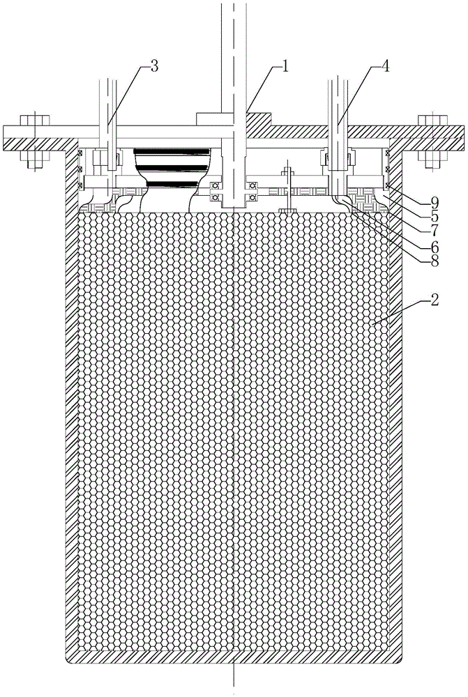 Metal powder fuel supply device based on overpressure sealing