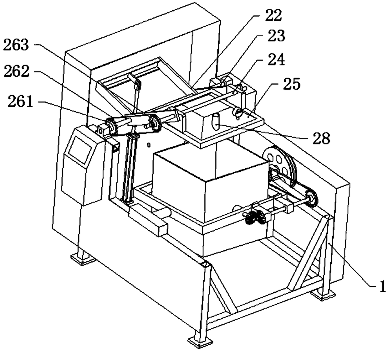 Automatic slurry shaking machine and method for manufacturing artwork by adopting automatic slurry shaking machine