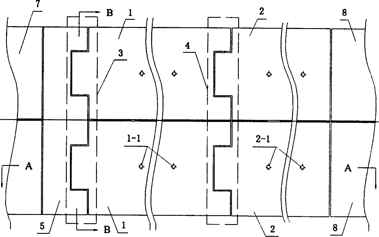 Chain transition device adapted for difference in settlement of building