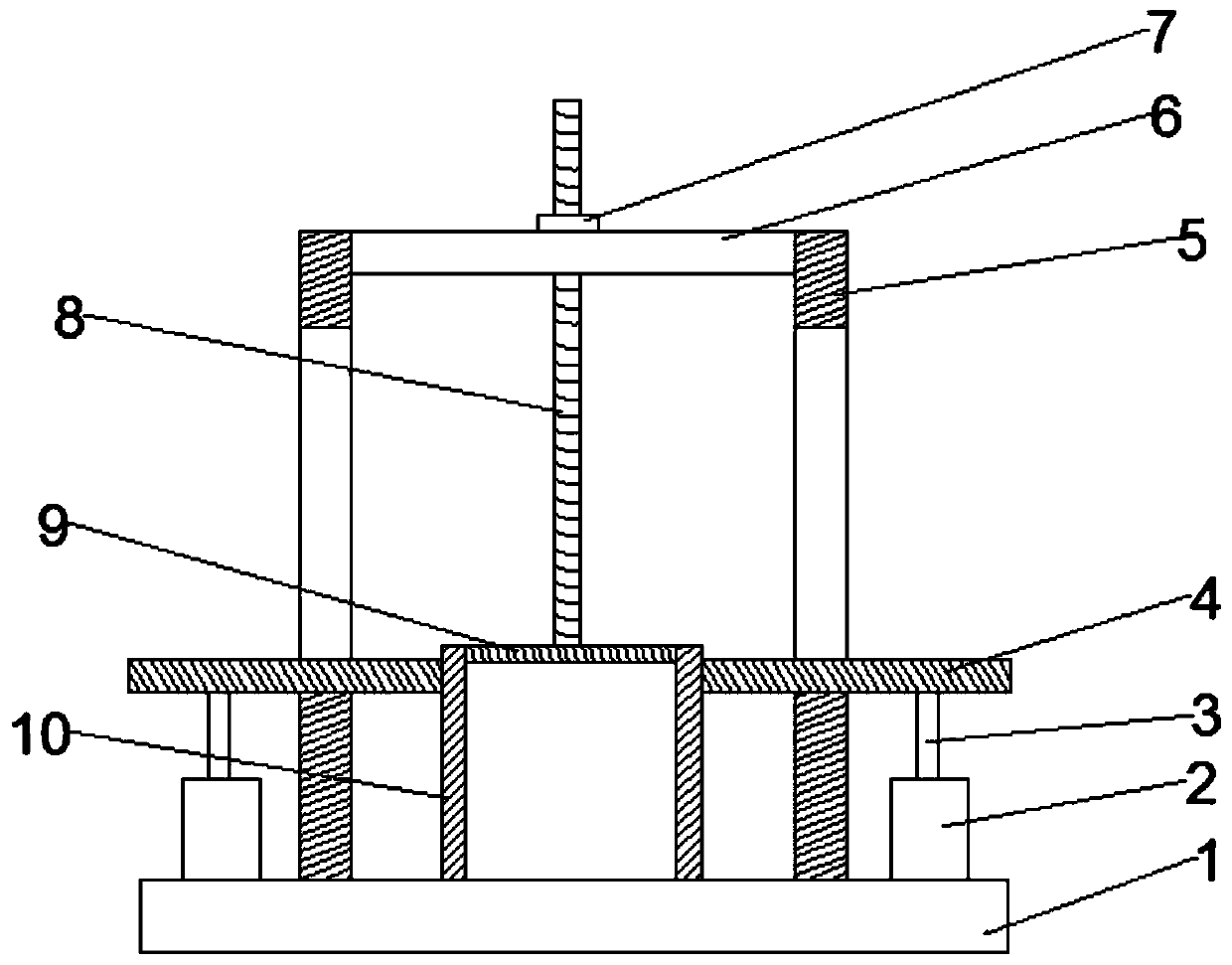 Energy-saving air-added brick demolding device for building