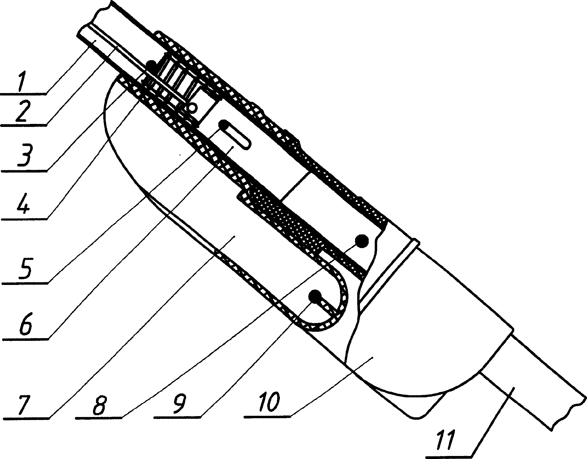 Collaping device of baby carriage