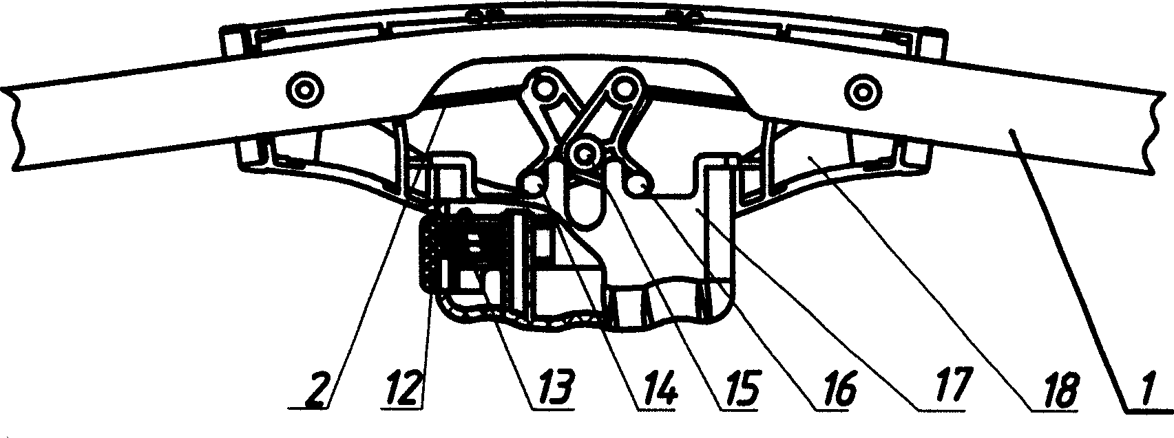 Collaping device of baby carriage