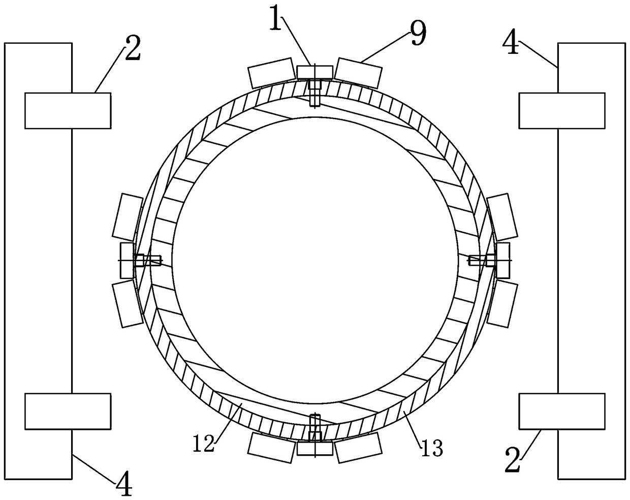 Fastening device with alarm function