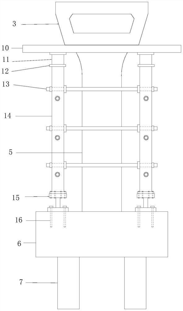 Up ramp dismantling system and construction method