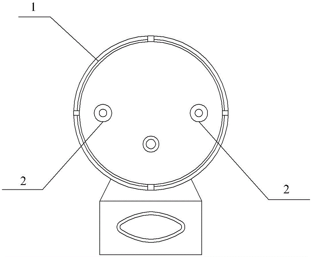 Double-end tapping device for sphygmomanometer watchcase