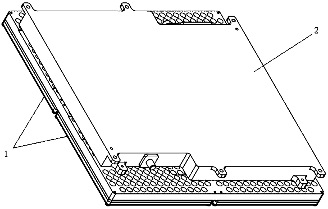 X-band active array sub-array structure