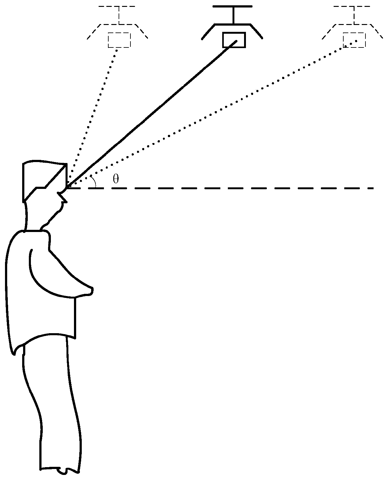 Anti-glare mounting method for a classroom LED blackboard lamp