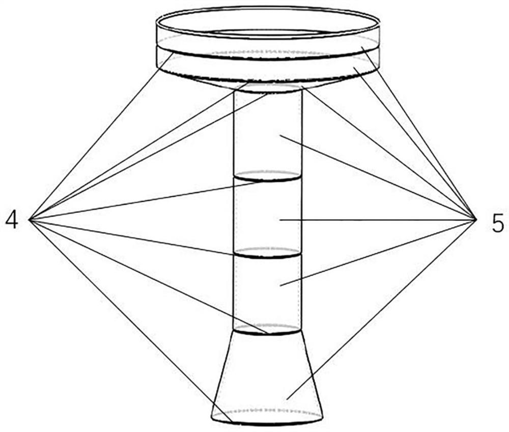 Device and method for catching cold water fish in large aquaculture net cage in summer