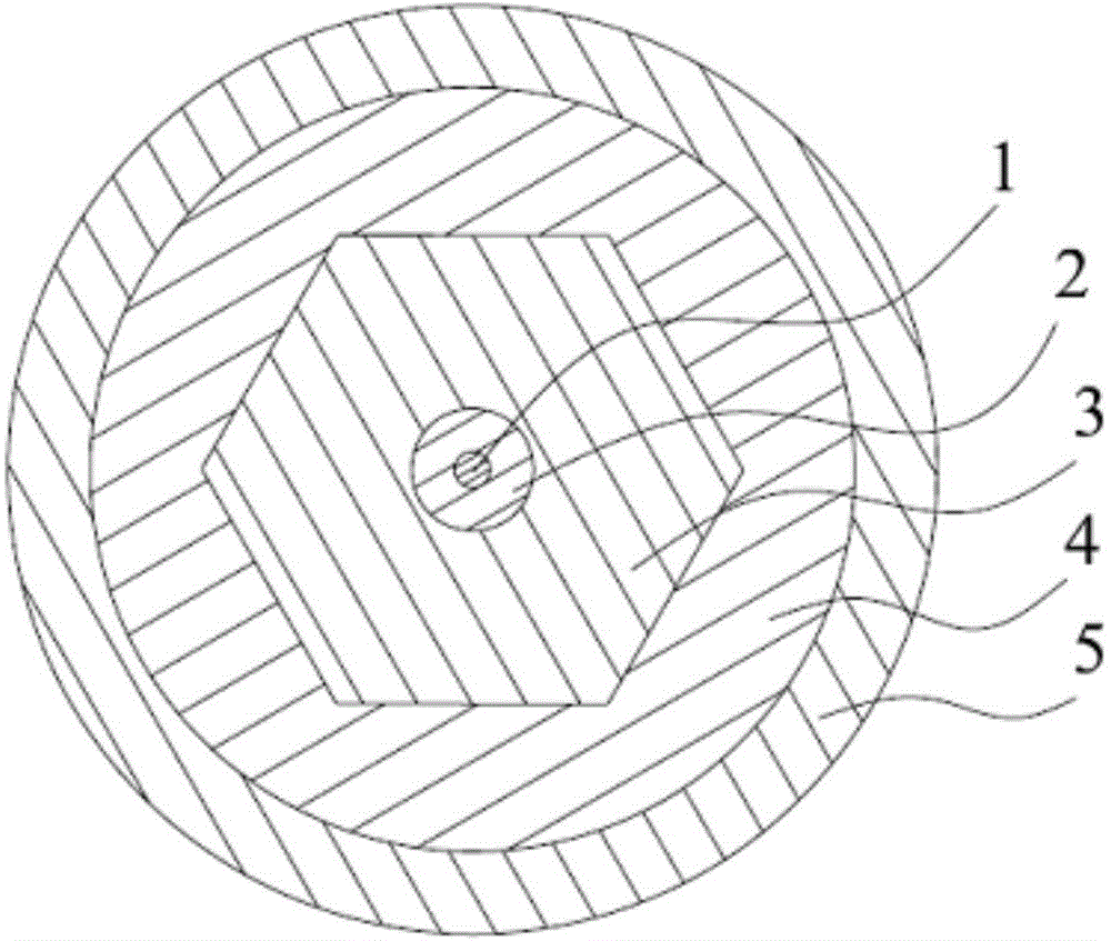 Three-wrapping-layer thulium-doped optical fiber and preparation method thereof