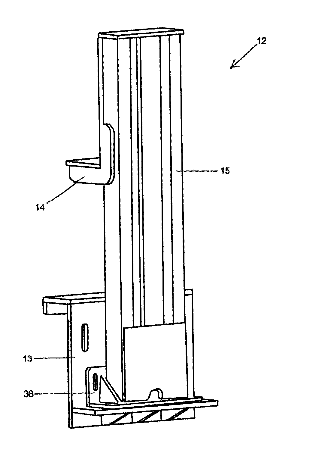 Building construction method and lifting device