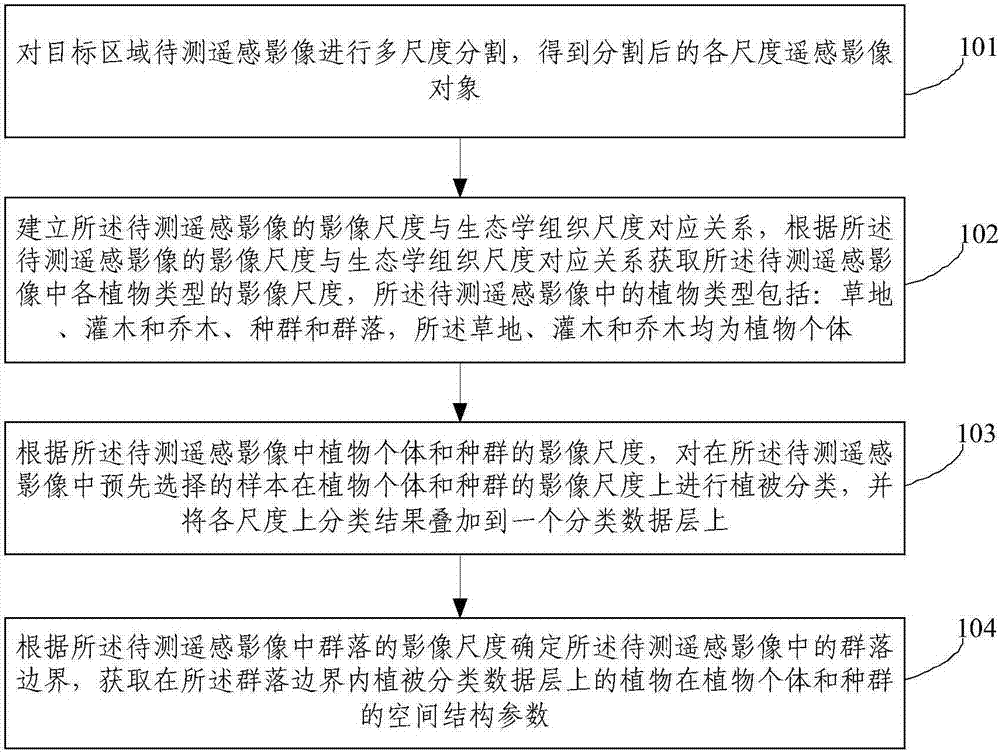 Extraction method of plant community spatial structure