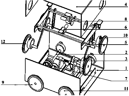 Orthogonal two-way movement variable structure mobile robot and its control method