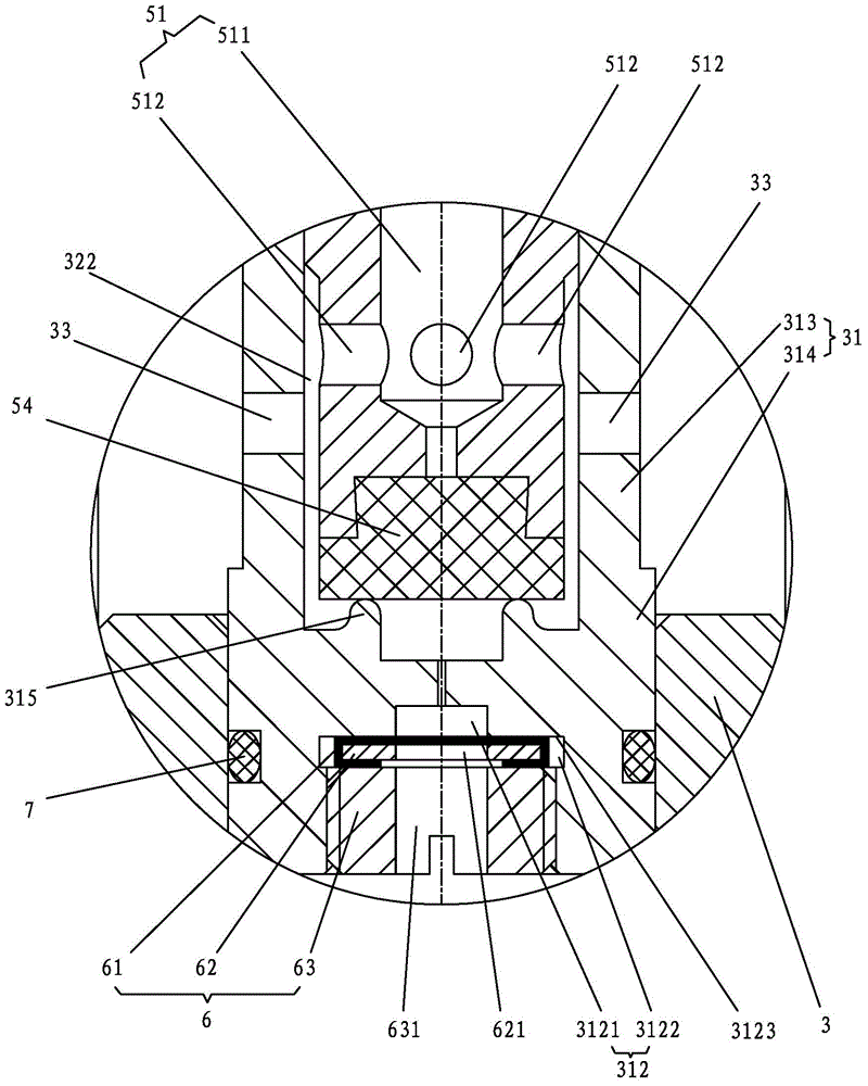 A container valve of a fire detection tube fire extinguishing device