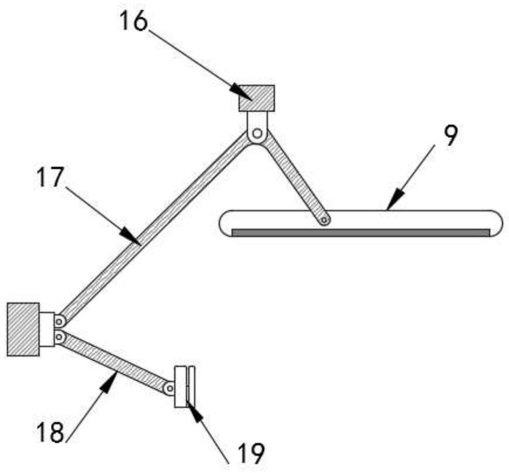 Postprandial blood glucose detection device suitable for patients with diabetes in hematology department