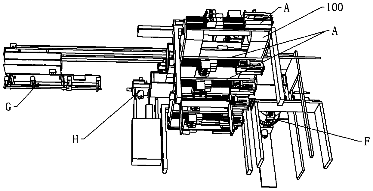 Dividing conveying mechanism and medical infusion apparatus assembling assembly line comprising same