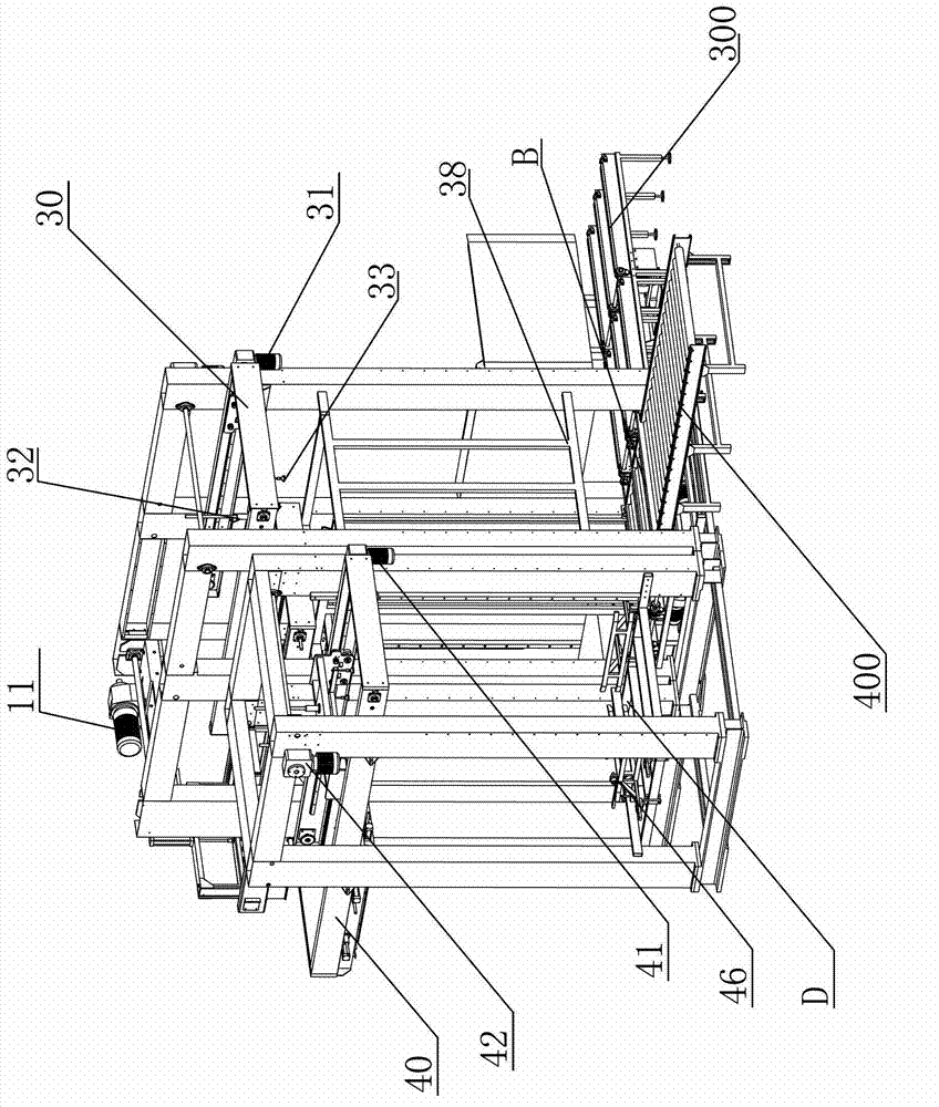 Bottle stacking machine in high position