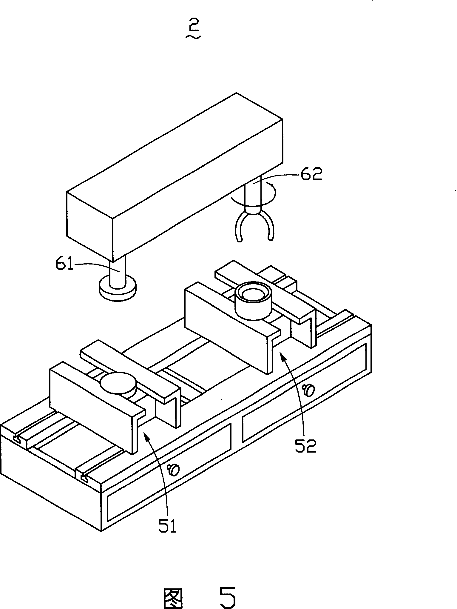 Positioning device and lens module assembling apparatus