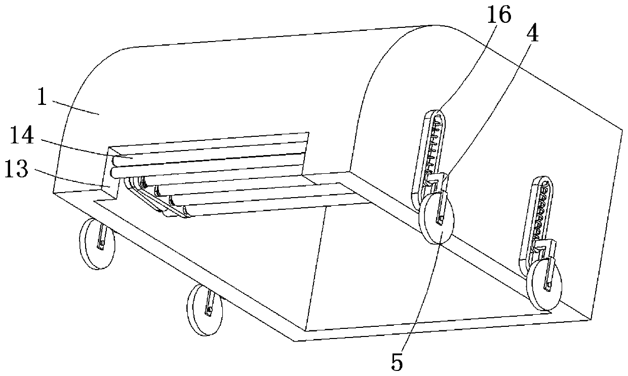 Wall cloth attaching device capable of preventing wrinkles