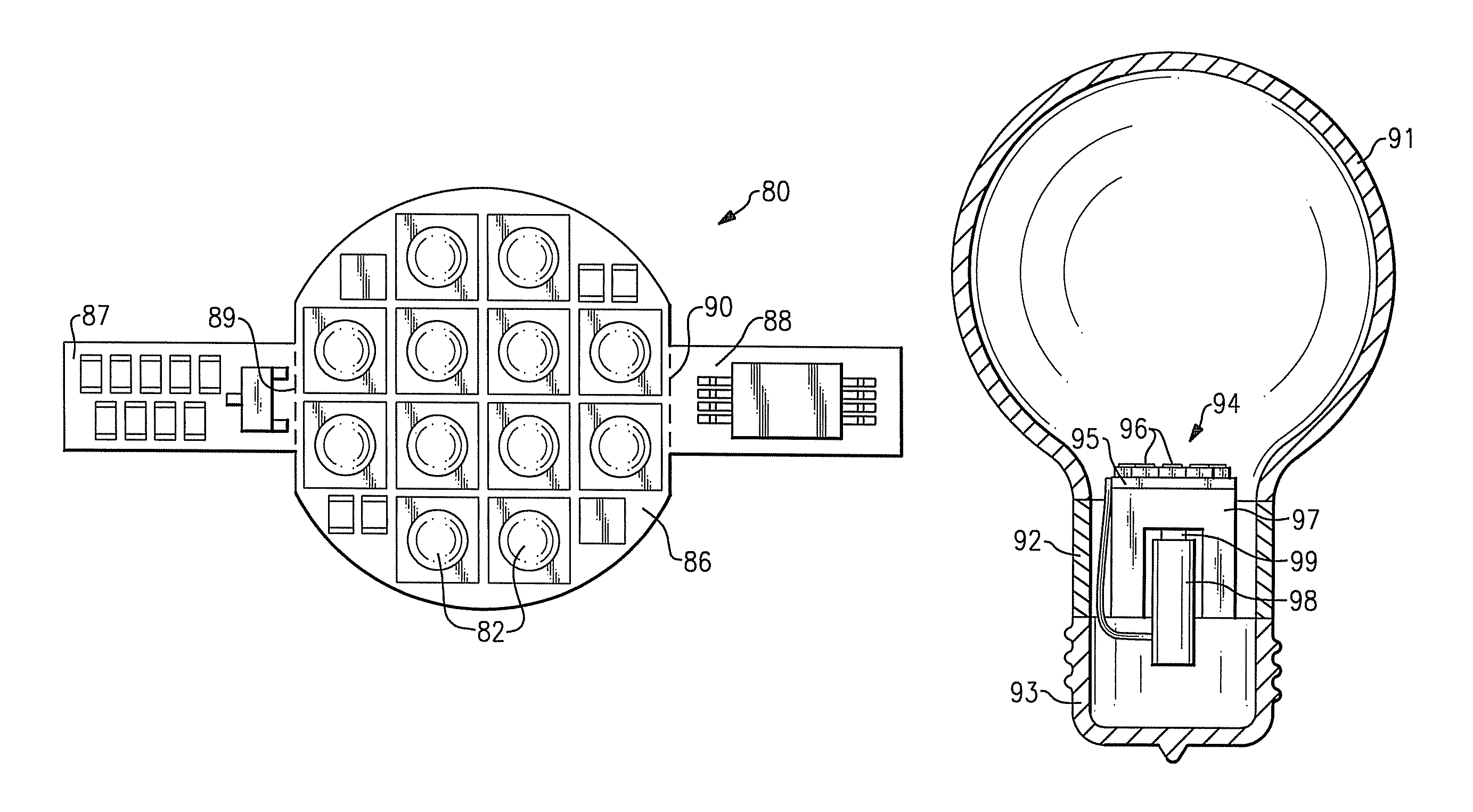 Lighting devices that comprise one or more solid state light emitters