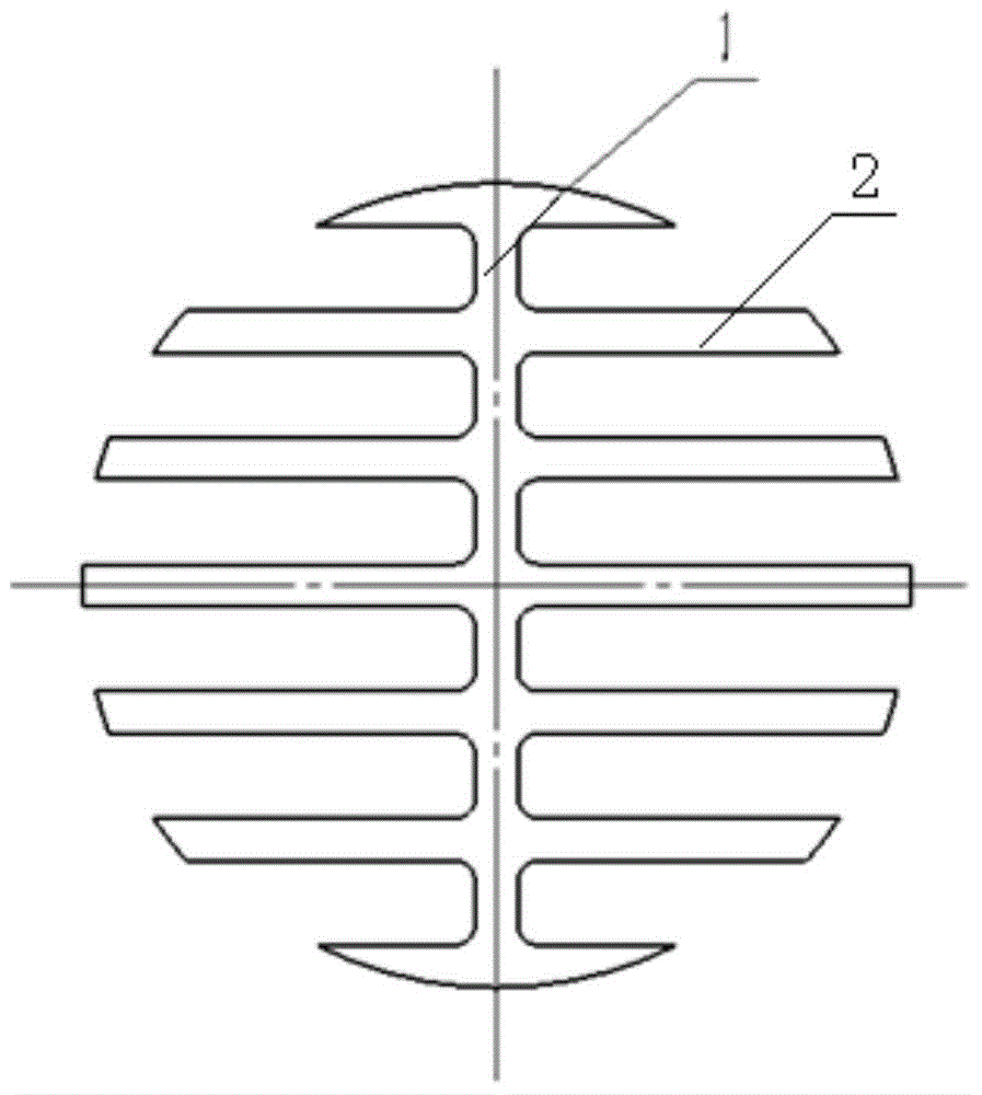 Axisymmetric comb-shaped inner fin structure and fin tube thereof