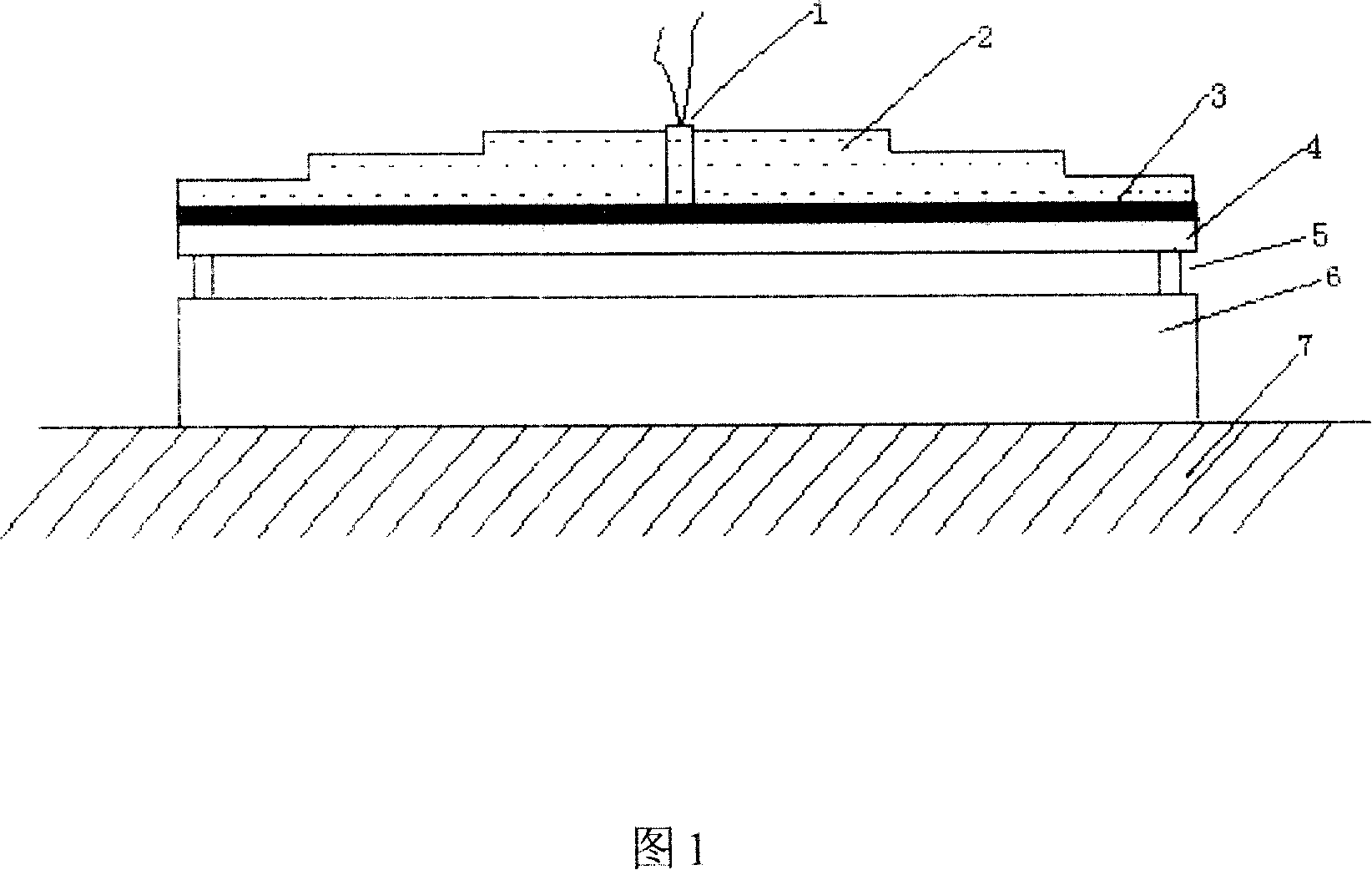 Explosion welding method for composite material of aluminum-steel