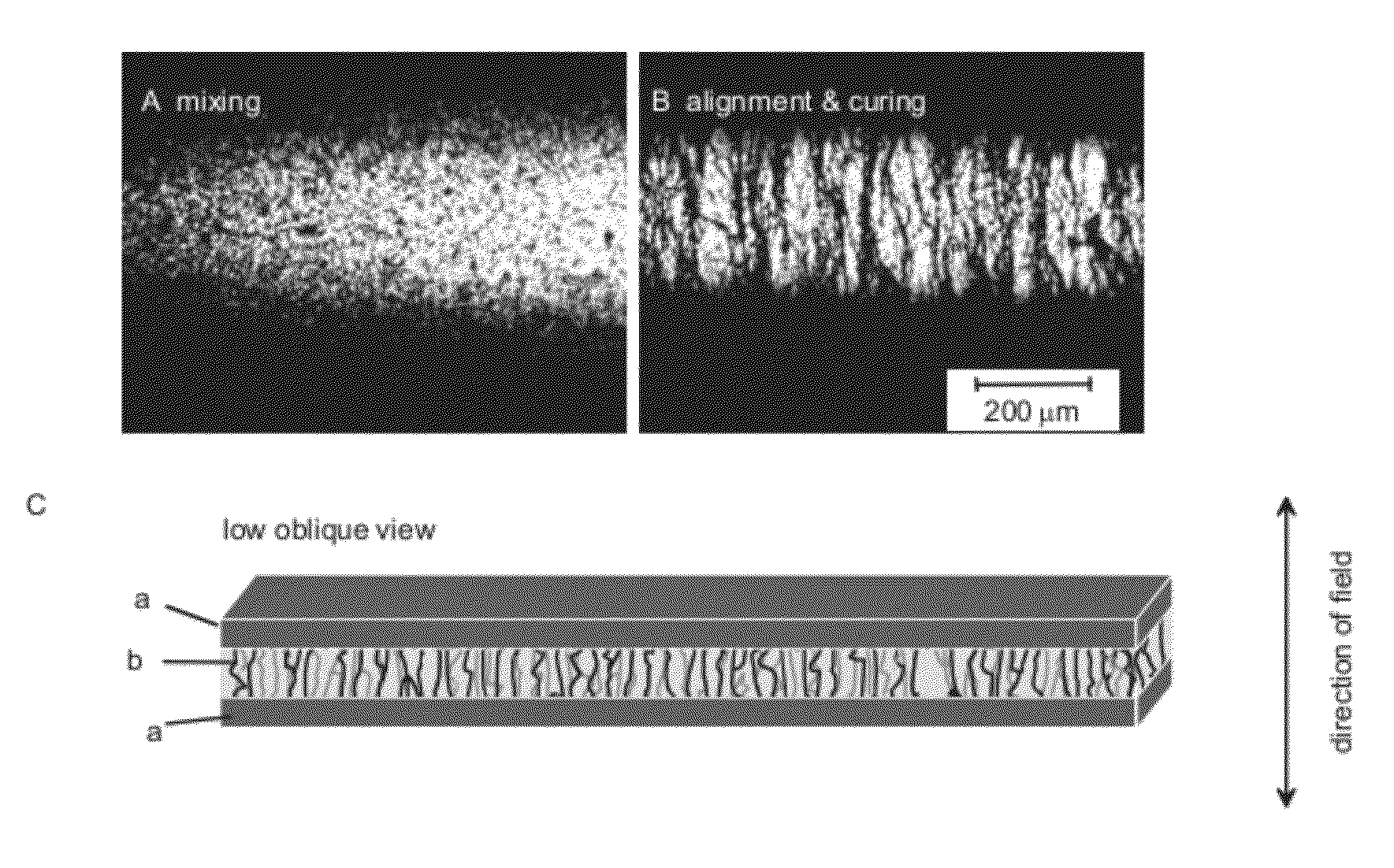 Anisotropic conductive polymer material