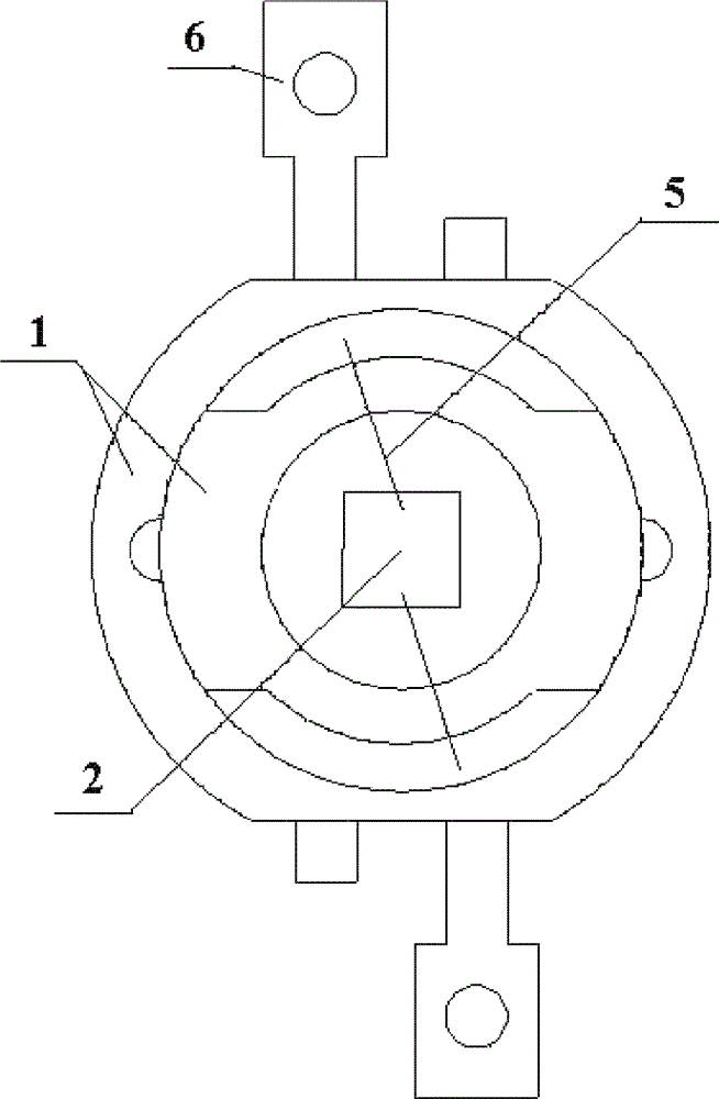 Transparent ceramic white light emitting diode (LED) and preparation method thereof